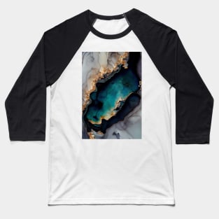 Grand Pool - Abstract Alcohol Ink Resin Art Baseball T-Shirt